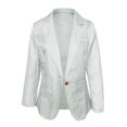 thumbnail image 4 of Pompotops Ensemble Veste Ajustée à Manches Longues pour Femmes, Mode Décontractée, Couleur Unie, 4 of 5