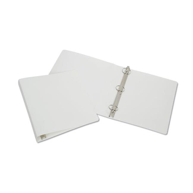 OfficeTop 0.5 in. 3-Ring Flexible Poly Binder, White