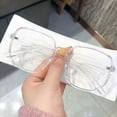 thumbnail image 3 of VONKY Large frame anti blue light flat mirror trendy polygonal myopia finished eyeglass frame, 3 of 8