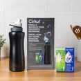 thumbnail image 3 of Cirkul 32oz Matte Black Stainless Steel Starter Kit with Matte Black Cirkul Lid 2.0 and 2 Flavor Cartridges (Blueberry Grape & Kiwi Berry)., 3 of 7
