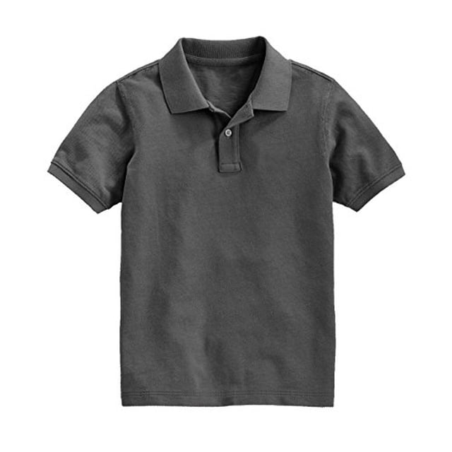 Peach Couture Polo Piqué Classique à Manches Courtes pour Garçons