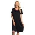 thumbnail image 4 of Velrose Lingerie Shadowline Short Flutter Sleeve Nightgown 36280/36280X, 4 of 4