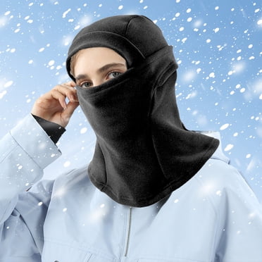 Yhmxh Essentiels de Camping Sports et Plein Air Masque de Ski Coupe-Vent Chauffant Coton Ajustable Masque d'Hiver pour Hommes Femmes Casquette de Ski