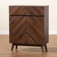 thumbnail image 2 of Baxton Studio Hartman Walnut Brown Finished Wood Shoe Cabinet, 2 of 11