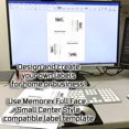 thumbnail image 4 of Blank Labels CD/DVD Photo Gloss Labels Memorex Full Face Compatible Small Center Style Case and Spine Labels Inkjet Guaranteed Easy Peel Made in USA - 100 Sheets 200 Disc Labels, 4 of 5
