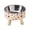 White, variant on Elevated Cat Bowl with Detachable Stainless Steel Insert, Anti-Slip Base, Ergonomic Neck Comfort Design, Colorful Raised Pet Feeder, Slow Feeder