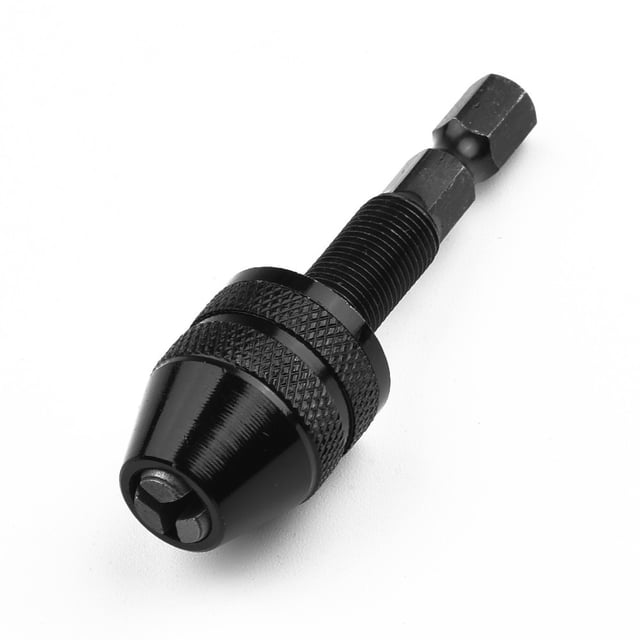 1/4" Keyless Chuck Conversion Hex Shank Adapter Drill Bit Quick Change Driver