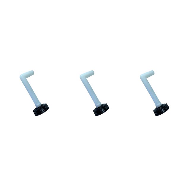 relayinert IBC Container Plastic Faucets Reservoir on/off Control Connectors Fittings Barrels Accessory Replacing Parts 90° Elbow 25mm 3PCS