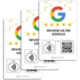 thumbnail image 1 of Custom Reusable Tag-Tap/QR Google Review Card -3 Pack Instant Google Reviews Card - QR Code and NFC Cards for Business, Google Review Tap Card, 1 of 5