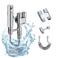 thumbnail image 1 of Toilet Spray Kit, Dual Outlet Angle Valves, Pressurized Nozzle Booster, Flusher Attachment, for Bathroom Cleaning and Car Washing, Multiple Water Jet Modes, 1 of 6