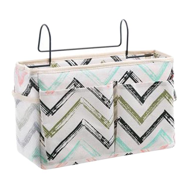 GROWTH TANK Organisateur de Chevet de Chevet Organisateur de Rangement de Lit Sac Suspendu de Rangement Support Noir Blanc