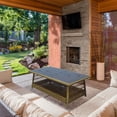 thumbnail image 4 of Four Seasons Courtyard Positano 40" x 26" Wicker Coffee Table, Brown, 4 of 8