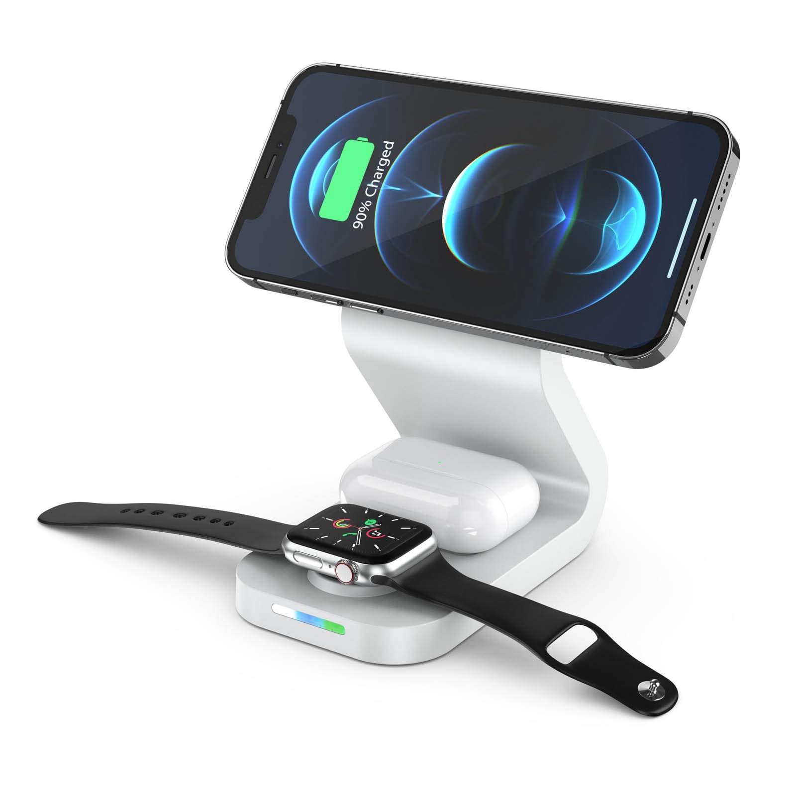 EGNMCR 15w Three In Magnetic Wireless Charger Quick Charge Mobile Phone For 13 And Watch Headset Wireless charging