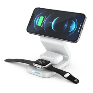 EGNMCR 15w Three In Magnetic Wireless Charger Quick Charge Mobile Phone For 13 And Watch Headset Wireless charging