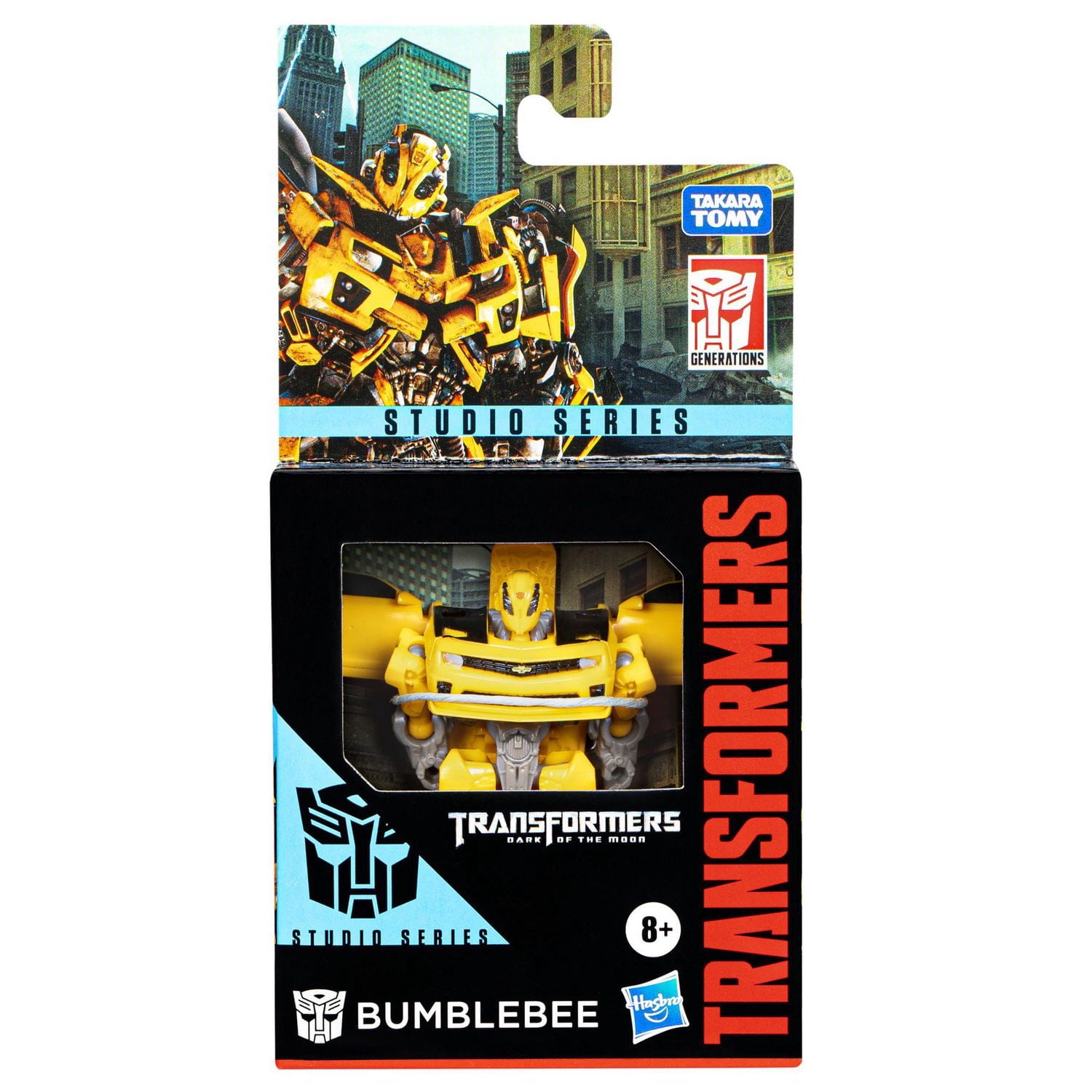 Transformers Generations Studio Series, figurine Bumblebee classe Origine de 8,5 cm, Transformers 3 : La face cachée de la lune, pour filles et garçons, dès 8 ans