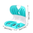 thumbnail image 2 of Lumbar Support Pillow Effective Chair Waist Cushion Sturdy Back PP Polyester Fiber Material Ergonomic Posture Support Home Office Car Use, 2 of 3