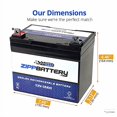 thumbnail image 4 of Deep Cycle SLA Replacement Battery 12V 35AH T3 Battery- Used for SLA Energy Storage- AGM Battery- Zipp Battery, 4 of 4