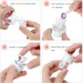 thumbnail image 4 of Vordrassil MC2 Contact Lens Case with Manual Contact Lens Cleaner Machine, Portable Contact Box with Mirror Tweezers Remover Tool Solution Bottle for Daily Outdoor Travel. (Rose), 4 of 8