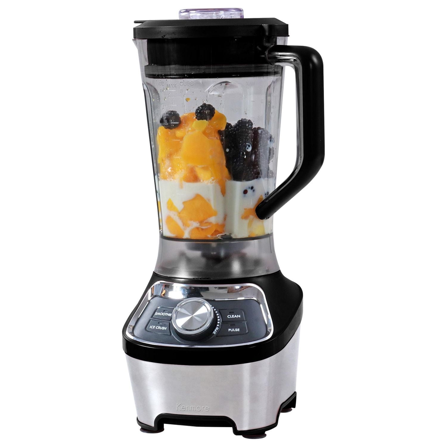 Kenmore 64 oz Stand Blender, 1200W, Smoothie & Ice Crush Modes, Black, Powerful Motor for Perfect Blends