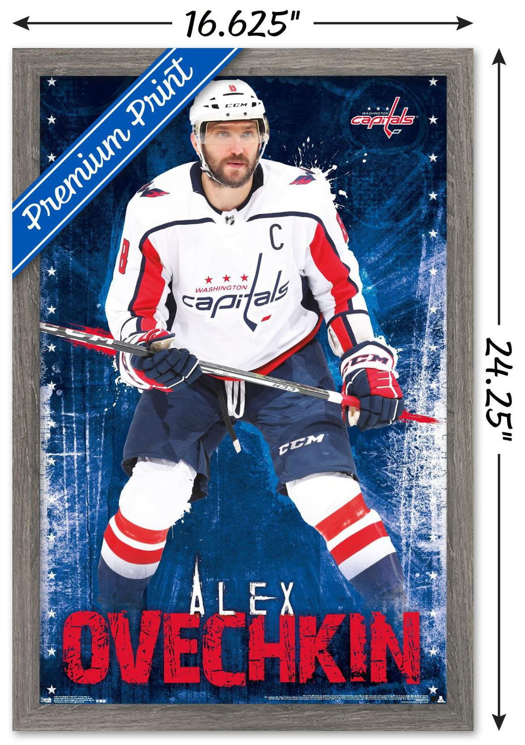 NHL Washington Capitals - Alex Ovechkin 17 Wall Poster, 22.375" x 34"