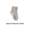 thumbnail image 2 of 6 Pieces Kids Stockings Socks with Nice Elasticity Comfortable Wearing Simple Style Good Craftsmanship Hose Keep Crawing medium gray 12-14, 2 of 6