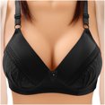 thumbnail image 2 of XZNGL Womans Solid Color Comfortable Hollow Out Perspective Bra Underwear No Rims, 2 of 9