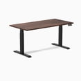 thumbnail image 1 of Desky Dual Softwood Sit Stand Desk - American Rustic Pine / 60 x 30 Inches / Matte Black, 1 of 10