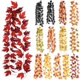 thumbnail image 3 of Indoor Outdoor Decor Easy to Shape Fall Maple Leaves Garland 78Inch Artificial Maple Autumn Garland Hanging Fall Vines Table Decorations Front Door Fall Decor Thanksgiving Decorations Decor Outside, 3 of 8