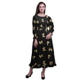 thumbnail image 1 of Bimba Ladies Printed Boho Gypsy Summer Smocked Maxi Long Beach Dress-XX-Large, 1 of 5