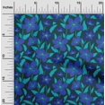 thumbnail image 2 of oneOone Polyester Spandex Blue Fabric Floral Sewing Craft Projects Fabric Prints By Yard 56 Inch Wide, 2 of 4