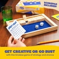 thumbnail image 4 of Shut The Box by Relatable – Classic Wooden Dice Family Game for Kids and Adults, Fun Math and Strategy Game for Ages 8+, 4 of 8