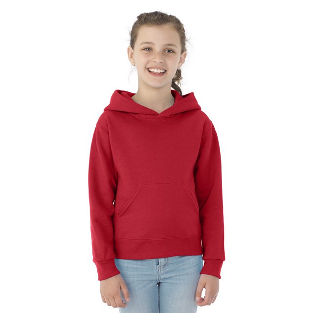 Jerzees Chandail à Capuchon en Molleton NuBlend pour Jeunes, m, Rouge Vif