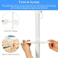thumbnail image 4 of Costway Parasol de Plage Portable de 7,2 Pi avec Ancre de Sable Inclinable et Porte-Gobelet, avec Sac de Transport, 4 of 10