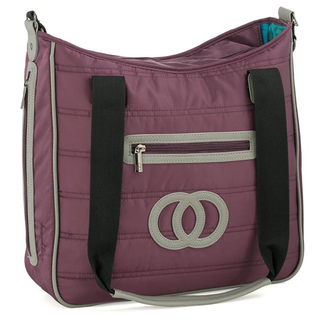 Sac à Couches Matelassé - Aubergine