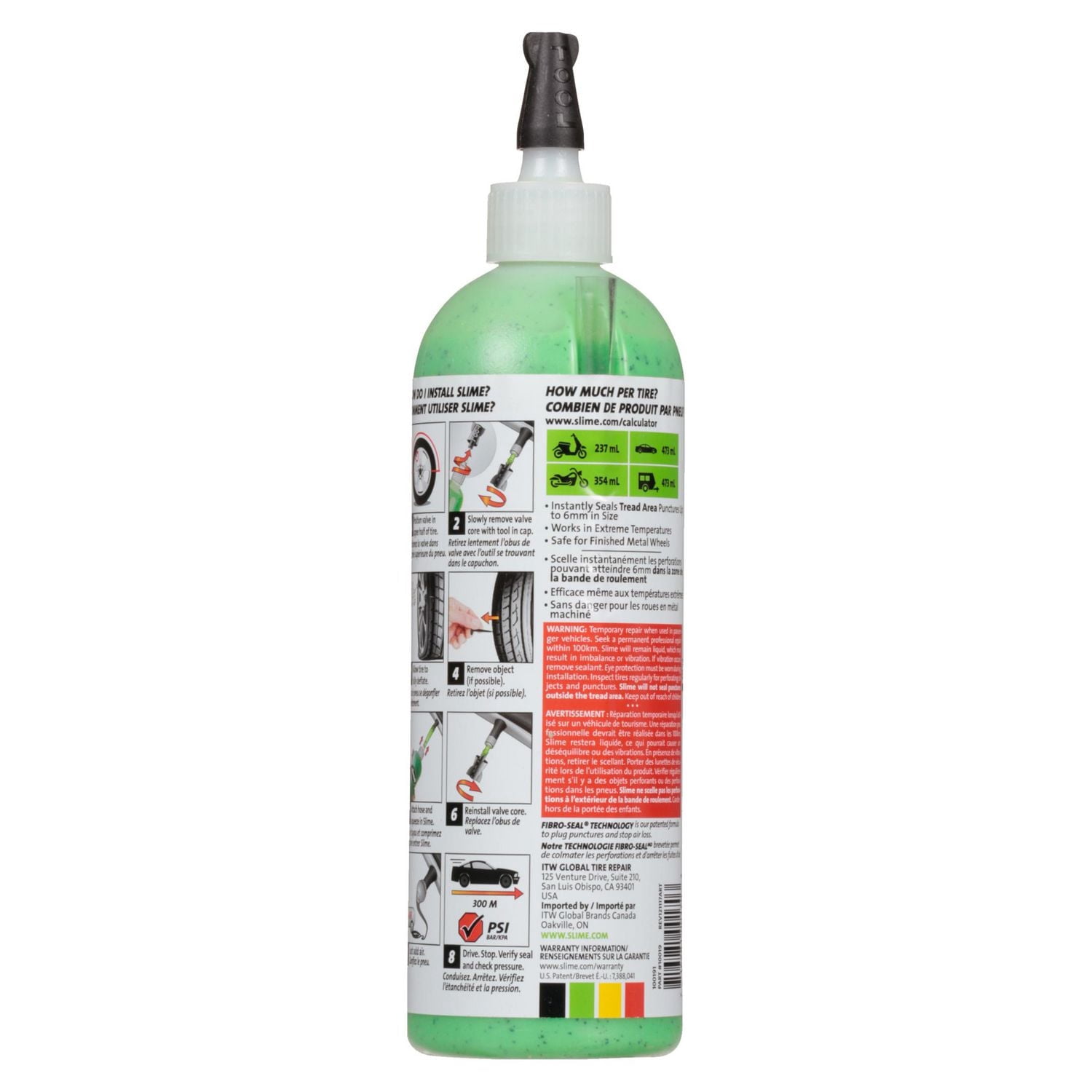 Scellant pour pneu sûr pour TPMS de Slime