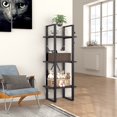 thumbnail image 1 of vidaXL 3-Tier Book Cabinet Grey 40x30x105 cm Engineered Wood, 1 of 4