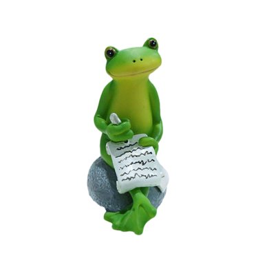 EGNMCR Room Decor, Home Decor Frogs Resin Crafts Living Room Desktop Yoga Bedroom Home Furnishing Frog resin