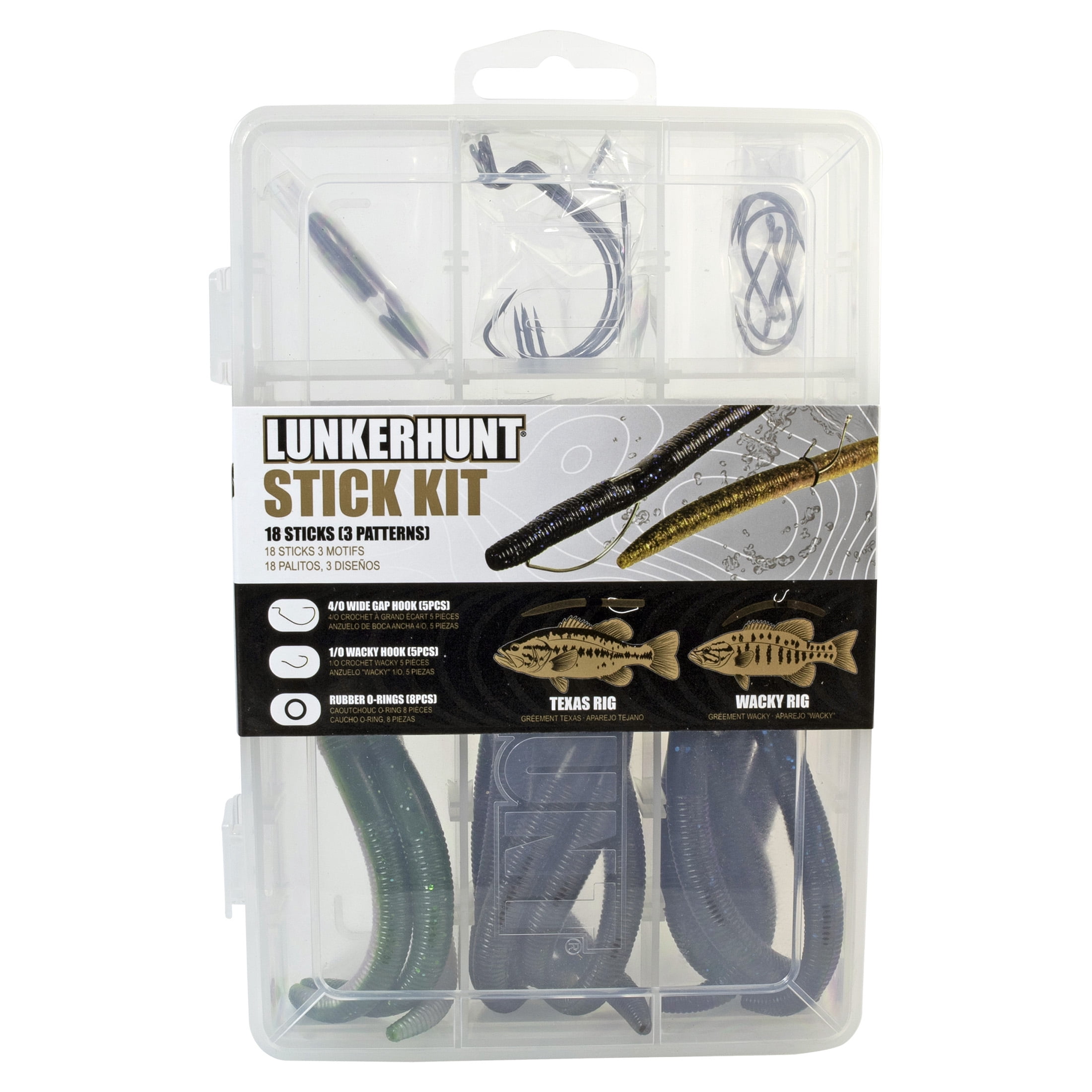 Lunkerhunt - Assorted Stick Kit - O-Ring - Fishing Lure Kit