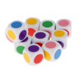 thumbnail image 2 of Bunblic 6xKids Board Game Dice 6 Colors Dices Table Games Educational Toy 6 Pcs, 2 of 8