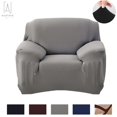 thumbnail image 2 of CHOK 2024 Stretch Sofa Slipcovers Washable Sofa Cover 3 Seater Couch Slipcover Polyester Solid Furniture Protector with Elastic Bottom for Kids Pets ”Navy”, 2 of 8