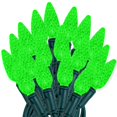thumbnail image 1 of Novelty Lights 24FT 70 LED C6 Green Christmas String Lights, Outdoor, 1 of 8