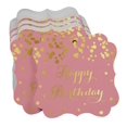 thumbnail image 3 of Inkdotpot Happy Birthday Bottle Tag Real Gold Foil Favor Bracket Shape Hang Tags Pack Of 100, 3 of 6