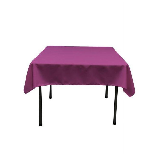 TCpop52x52-MagentaP81 LA Linen Nappe Carrée en Popeline de Polyester, Magenta - 52 x 52 Po.