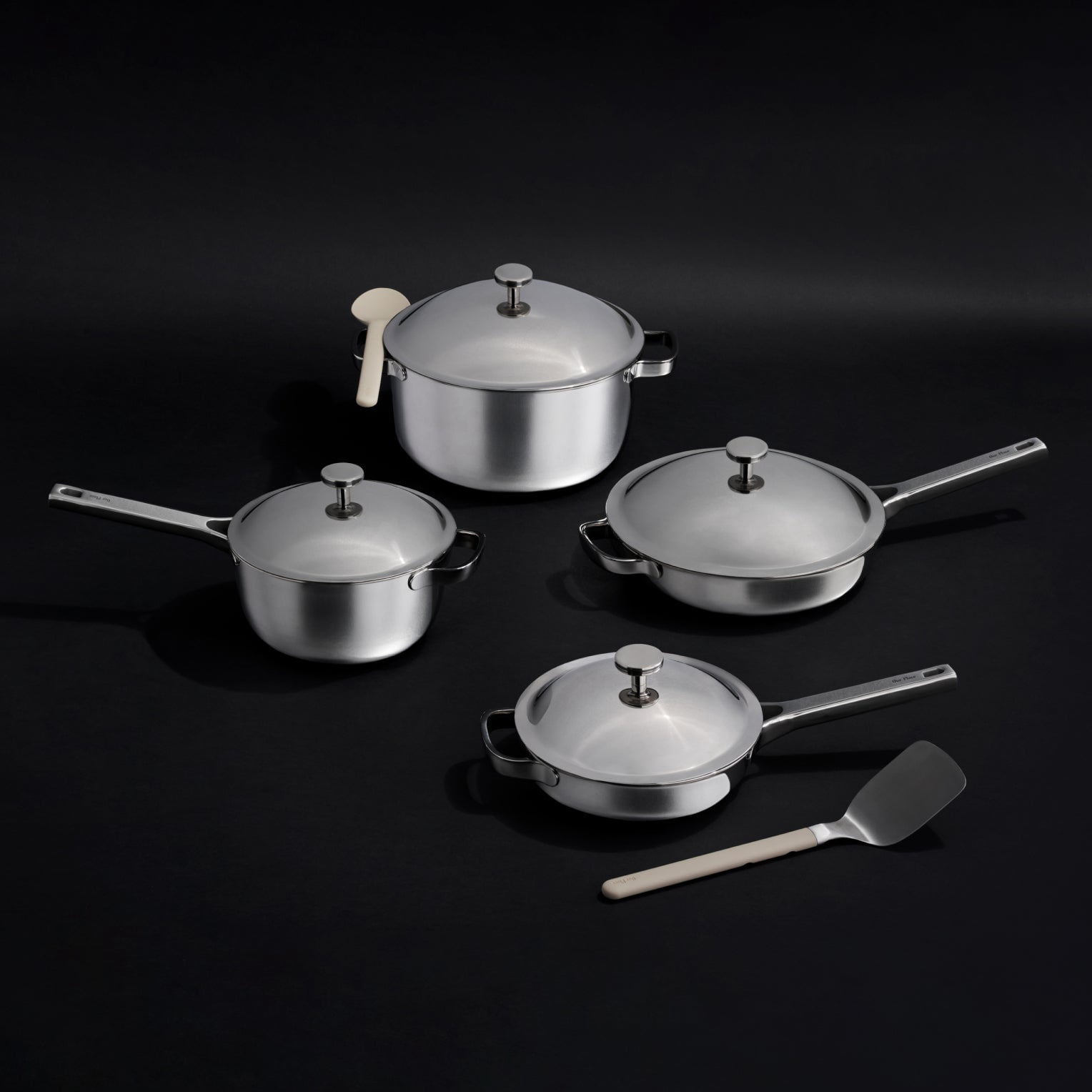 Our Place Titanium Pro Cookware Set (10 piece) Our non-toxic, chef-approved titanium cookware set Chrome