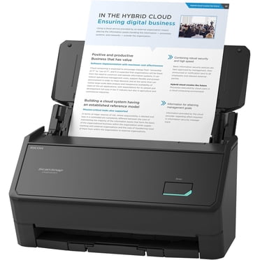 Ricoh ScanSnap iX2400 Scanner couleur couleur, scanner photo et reçus à un bouton simple à haute vitesse avec alimentateur automatique de documents de 100 pages pour Mac ou PC, noir