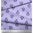 thumbnail image 3 of Soimoi Polyester Crepe Fabric Floral Block Print Sewing Fabric Yard 42 Inch Wide, 3 of 5