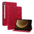 thumbnail image 1 of Tablet Case for FOXDOCK Samsung Galaxy Tab S10 Plus – Premium PU Leather Cover with Lily Embossed Design, Card Slots, 1 of 6