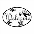 thumbnail image 3 of Village Wrought Iron WEL-17-L Large Running Horse Welcome Sign, 3 of 3