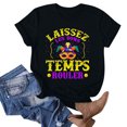 thumbnail image 5 of TIMIFIS T-Shirts pour Femmes Été Printemps Hauts Manches Courtes Coupe Classique T-Shirts Mode Imprimé Col Rond Tee Blouses, 5 of 5