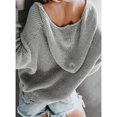 thumbnail image 2 of Femmes Cardigan à Capuche Pull Zip Cardigan à Capuche Pull Zip Ample Top Femmes Cardigan à Capuche Femmes Casual Top Femmes Cardigan à Capuche Pull Ample Casual Peau Douce, 2 of 6